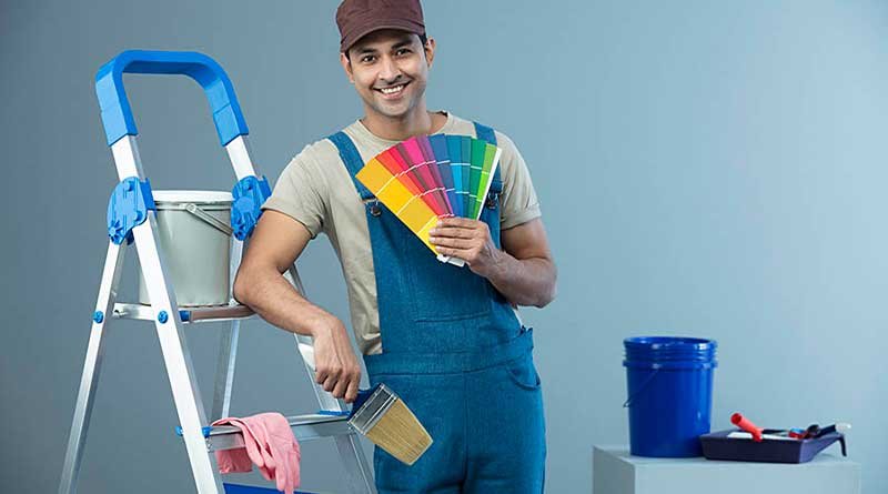 Difference between exterior and interior paint color.