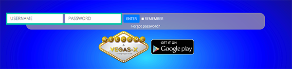 vegas x.org username and password